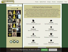 Tablet Screenshot of deepundergroundpoetry.com